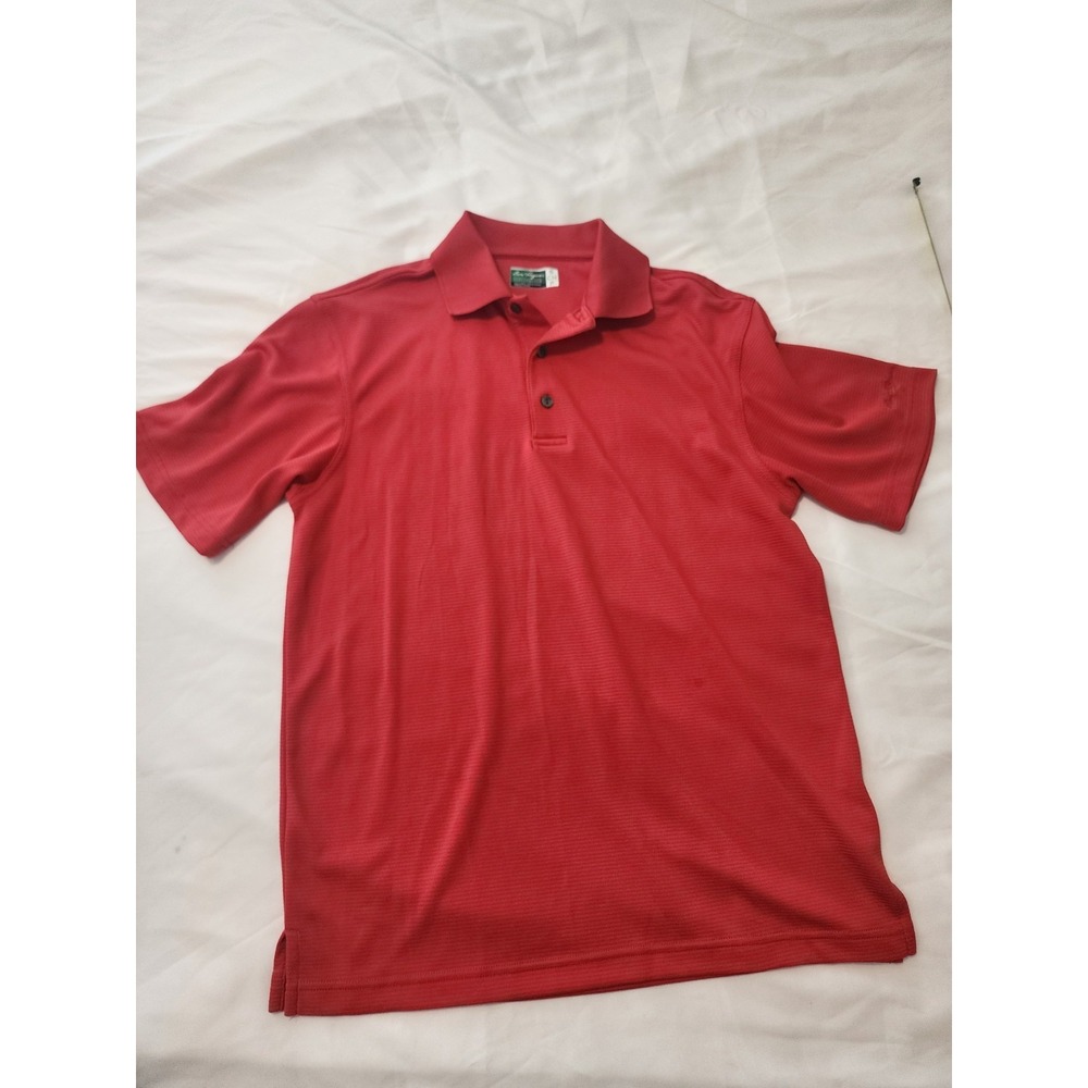 Ben Hogan Men's Performance Golf Polo Shirt Red Solid Print Size Small